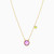 LIN774 - Circle Colored Stones Necklace in 18K Gold - 111404180349-3.jpg