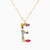 LIN653 - Letter E Colored Stones Necklace in 18K Gold - 111404180134-1.jpg