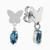 WE95 - Butterfly Blue Stone Sterling Silver Drop Earrings - A4175-10HT-2.jpg