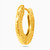 WE38 - Textured Gold Plated Hoop Earrings - 2658000-3.jpg