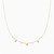 WN181 - Heart Clear Stone Gold Plated Chain Necklace - 97383445-1.jpg