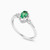 LDR1990 - Oval Diamond & Green Stones Ring in 18K Gold - ERG00046EM-2.jpg