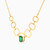 LIN906 - Baguette Green Stones Necklace in 18K Gold - 111404120353-2.jpg