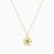 MLN1130 - Flower Green Stones Necklace in 18K Gold - 21046111018-3.jpg