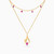 MLN1129 - Flame Rose Stone Layered Necklace in 18K Gold - 21046111019-1.jpg
