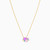 LIN924 - Flower Colored Stones Necklace in 18K Gold - 111404180363-3.jpg