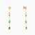 MLE301 - Circle Colored Stones Drop Earrings in 18K Gold - 21051110312-2.jpg