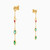 MLE301 - Circle Colored Stones Drop Earrings in 18K Gold - 21051110312-3.jpg