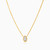 WN38 - Marquise Cubic Zirconia Gold Plated Necklace - 97356845-3.jpg