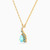 LIN930 - Pear Colored Stones Necklace in 18K Gold - 111404180375-2.jpg