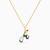 MLN1164 - Letter A Enamel Coated Necklace In 18K Gold - 21046111055-1.jpg