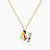 MLN1170 - Letter M Enamel Coated Necklace In 18K Gold - 21046111063-1.jpg