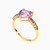 LIR173 - Heart Colored Stones Statement Ring in 18K Gold - 111104180317 - 2 .jpg