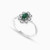 LDR2030 - Flower Diamond & Green Stones Ring in 18K Gold - RN403650W18HEM1-2.jpg