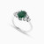 LDR2042 - Oval Diamond & Green Stones Ring in 18K Gold - RN400305W18HEM1-2.jpg