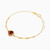 LIB167 - Heart Red Stone Chain Bracelet in 18K Gold - 111304130380-2.jpg LIB167 - Heart Red Stone Chain Bracelet in 18K Gold - 111304130380-2.jpg