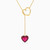 LIN943 - Heart Pink Stone Lariat Necklace in 18K Gold - 111410130005-1.jpg