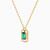 MLN828 - Baguette Green Stones Necklace In 18K Gold - 21046110752 - 2.jpg