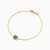 WB189 - Square Green Stones Gold Plated Chain Bracelet - 97381218-2.jpg WB189 - Square Green Stones Gold Plated Chain Bracelet - 97381218-2.jpg