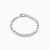 WB163 - Link Clear Stone Sterling Silver Chain Bracelet - 87381518-1.jpg WB163 - Link Clear Stone Sterling Silver Chain Bracelet - 87381518-1.jpg