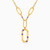 MLN1240 - Rectangle Colored Stones Necklace in 18K Gold - 21046111077-1.jpg