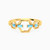 MLR472 - Hexagon Colored Stones Ring in 18K Gold - 21048110705-1.jpg