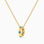 MLN1232 - Circle Enamel Coated Necklace In 18K Gold - 21046111090-1.jpg