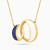LGN338 - Circle Colored Stones Necklace in 18K Gold - MOO0001CLSBB-2.jpg