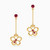 MLE333 - Flower Shaped Rose Stone Drop Earrings in 18K Gold - 21051110319-1.jpg