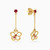 MLE333 - Flower Shaped Rose Stone Drop Earrings in 18K Gold - 21051110319-2.jpg