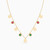 LIN965 - Multishaped Colored Stones Charms Necklace in 18K Gold - 111404180390-3.jpg