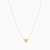 MLN839 - Circle Clear Stone Necklace In 18K Gold - 21046110809-3.jpg