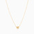 MLN839 - Circle Clear Stone Necklace in 18K Gold - 21046110809-3.jpg