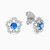 LDE633 - Flower Diamond & Colored Stones Stud Earrings in 18K Gold - LEA50080-1.jpg
