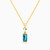 MLN309 - Baguette Colored Stones Necklace in 18K Gold - 21046030097-1.jpg