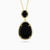 WN249 - Oval Black Stone Gold Plated Necklace - GP10828C-1.jpg