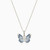 WN235 - Butterfly Blue Stone Sterling Silver Necklace - GP14701A-3.jpg