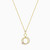 WN239 - Circle Rose Stone Gold Plated Necklace - GN13931A-3.jpg