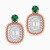 LDE700 - Oval Diamond & Green Stones Stud Earrings in 18K Gold - PD95472EM-2.jpg