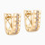 LGE163 - Textured Cubic Zirconia Hoop Earrings in 21K Gold - 92003110004-2.jpg
