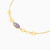 LIB277 - Oval Purple Stone Chain Bracelet in 18K Gold - 111304180415-4.jpg LIB277 - Oval Purple Stone Chain Bracelet in 18K Gold - 111304180415-4.jpg