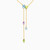 MLN739 - Pear Colored Stones Necklace in 18K Gold - 21046030152-1.jpg