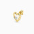 WE229 - Heart Lab Grown Diamonds Gold Plated Stud Earrings - MSE00828-4.jpg