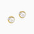 WE227 - Circle Lab Grown Diamonds & Pearl Gold Plated Stud Earrings - MSE00895-3.jpg