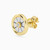 WE207 - Circle Lab Grown Diamonds Gold Plated Stud Earrings - MSE00903-4.jpg