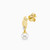 WE232 - Multishaped Lab Grown Diamonds & Pearl Gold Plated Stud Earrings - MSE00847-4.jpg