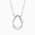 WN259 - Pear Lab Grown Diamonds Sterling Silver Necklace - AMP01246-1.jpg