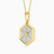 WN257 - Hexagon Lab Grown Diamonds Gold Plated Necklace - MSP00902-3.jpg