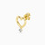 WE210 - Heart Lab Grown Diamonds Gold Plated Stud Earrings - AME01610-4.jpg