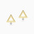 WE213 - Triangle Lab Grown Diamonds Gold Plated Stud Earrings - AME01613-3.jpg